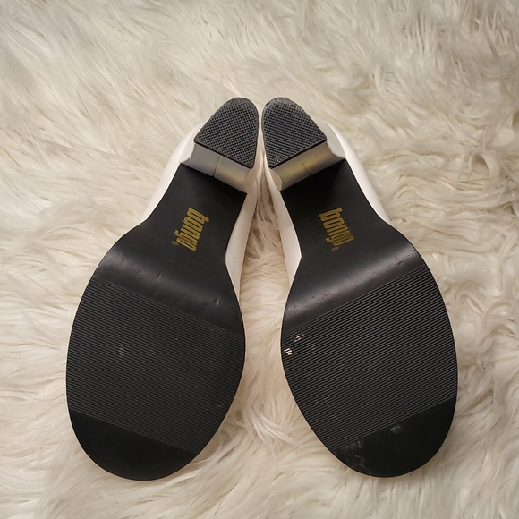 White, size 8, Bongo Chunky Heels - Picture 6 of 6